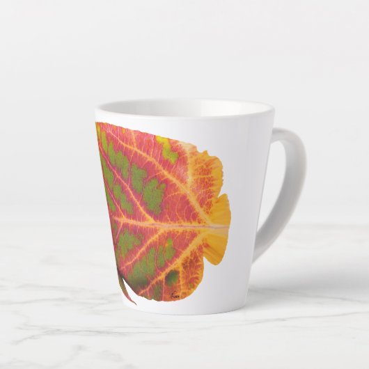 Aspen Leaf Tropische Fische 1 Milchtasse (Rechte Ecke)