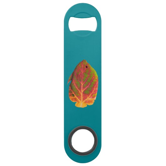 Aspen Leaf Tropische Fische 1 Speed Flaschenöffner (Vorderseite)