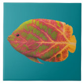 Aspen Leaf Tropischer Fisch 1 Fliese (Vorderseite)
