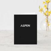 Aspen Long Sleeve Colorado Snowboarden Karte (Gelbe Blume)