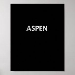 Aspen Long Sleeve Colorado Snowboarden Poster