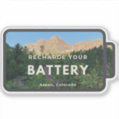 Aspen Maroon Bells Recharge Sticker (Vorderseite)