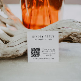 ASPEN Moderne Minimalistische QR Code UAWG Square  Quadratische Visitenkarte