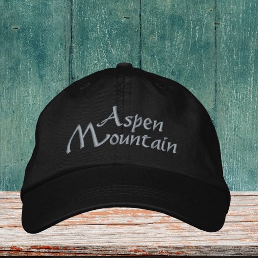 Aspen Mountain colorado bestickter Hut