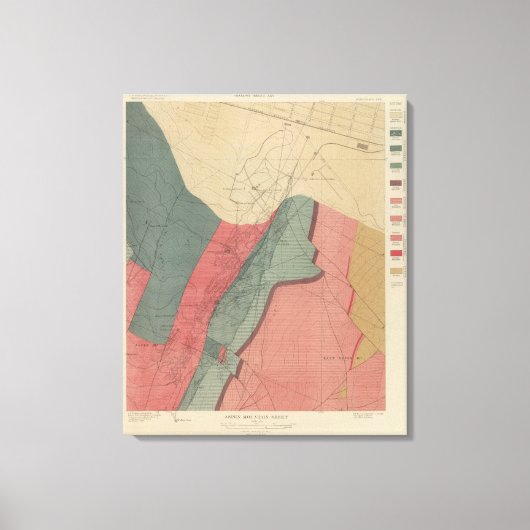 Aspen Mountain Sheet Leinwanddruck (Vorderseite)