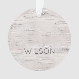 Aspen Natural Birch Tree NAME PLACE JAHR Außenbere Ornament