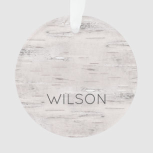 Aspen Natural Birch Tree NAME PLACE JAHR Außenbere Ornament
