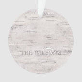 Aspen Natural Birch Tree NAME PLACE JAHR Außenbere Ornament (Vorderseite)