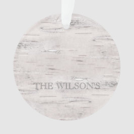 Aspen Natural Birch Tree NAME PLACE JAHR Außenbere Ornament