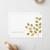 Aspen Note Card Mitteilungskarte (Vorderseite/Rückseite Beispiel)