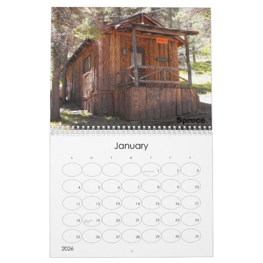 Aspen Park Cabins Kalender (Jan 2026)