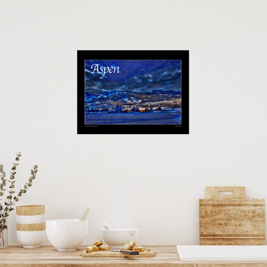 Aspen Poster - Moonlit Meadow (Küche)