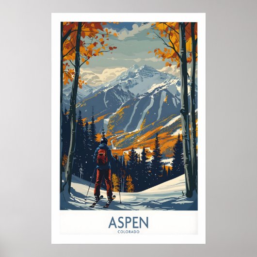 Aspen Poster Ski Druck 1 (Vorne)