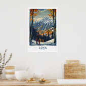 Aspen Poster Ski Druck 1 (Küche)