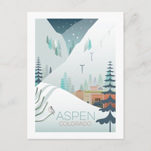 Aspen Postkarte (Vorderseite)