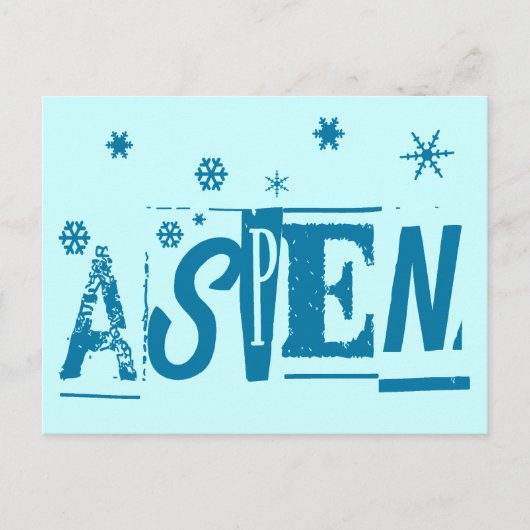ASPEN POSTKARTE (Vorderseite)