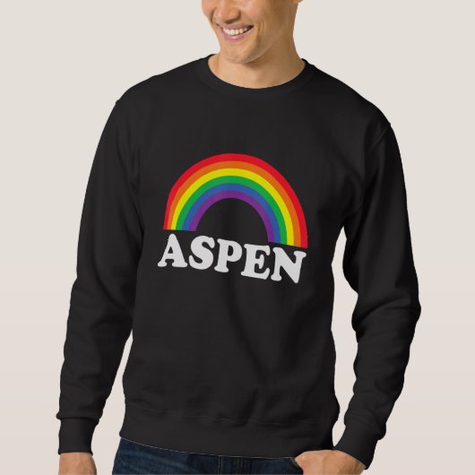 Aspen Rainbow LGBTQ Gay Pride Lesbians Queer Sweatshirt (Vorderseite)