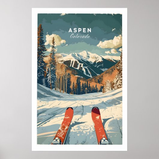 Aspen-Reiseposter - Colorado 1 Poster (Vorne)