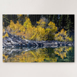 Aspen-Schönheit am Sherwin Lake, 1014 Teile Puzzle