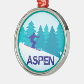 Aspen Ski Circle Ornament Aus Metall (Links)
