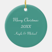 Aspen Ski Circle Personalisiert Keramikornament (Hinten)