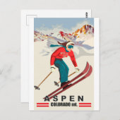 Aspen Ski, Colorado Berge Postkarte (Vorne/Hinten)