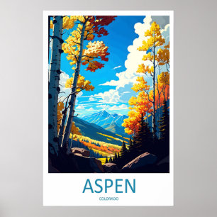 Aspen Ski Resort Vintage Reiseposter National Poster