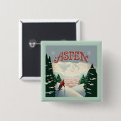 Aspen Skier | Colorado Button (Vorne & Hinten)