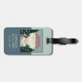 Aspen Skier | Colorado Gepäckanhänger (Rückseite horizontal)