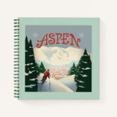 Aspen Skier | Colorado Notizblock (Vorderseite)