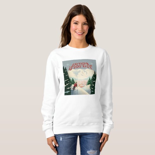 Aspen Skier | Colorado Sweatshirt (Vorne ganz)