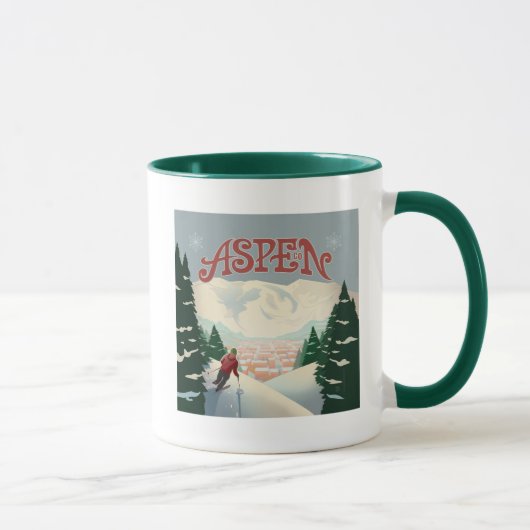 Aspen Skier | Colorado Tasse (Rechts)