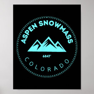 Aspen Snowm Colorado Mountain Town - Erhöhte Co S Poster