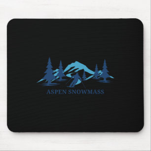 Aspen Snowm Colorado Skigebiet Skifahren Mousepad