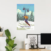 Aspen Snowmass Colorado Skigebiet Poster (Heimbüro)