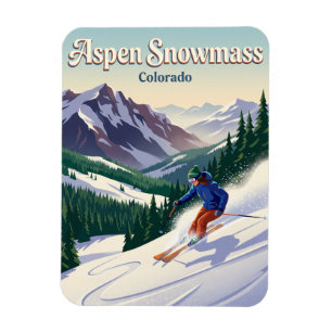 Aspen Snowmass Ski Resort Colorado Magnet