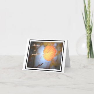 Aspen Thank You Note Card Dankeskarte