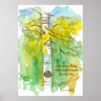 Aspen Tree Bible Scripture Psalms 150:6 Herbst