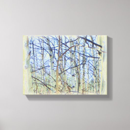 Aspen Tree Foto Leinwand (Vorderseite)