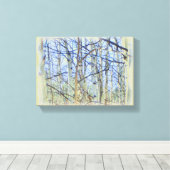 Aspen Tree Foto Leinwand (Insitu (Holzboden))