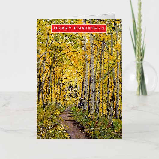 Aspen Tree Holiday oder Ocassion Greeting Card (Vorderseite)