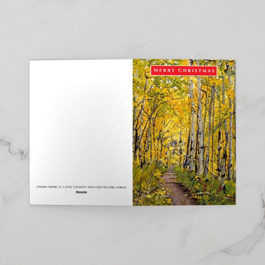 Aspen Tree Holiday oder Ocassion Greeting Card (Äußere Ablage)