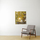 Aspen Tree mit Gelbfall Foliage Sunburst 34x40 Wandteppich (Beispiel)