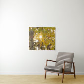 Aspen Tree mit Gelbfall Foliage Sunburst 34x40 Wandteppich (Beispiel (Horizontal))
