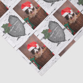 Aspen Tree Rustic Wood Heart Family Foto Xmas Wra Seidenpapier (Detail)