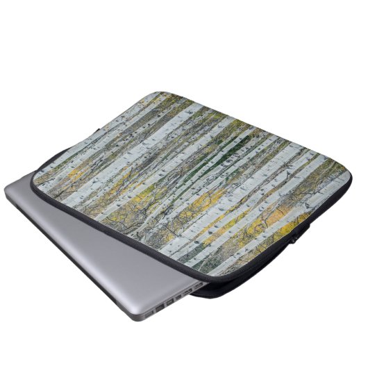 Aspen Tree Trunks | Aspen, Colorado Laptopschutzhülle (Vorne Knopf)