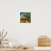 Aspen Trees and a Lake Poster 12X12" (Küche)