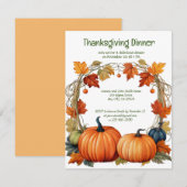 Aspen Trees Erntedank Dinner Einladung (Vorne/Hinten)