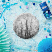 Aspen Trees - Schwarz und Weiß Pappteller (Party)