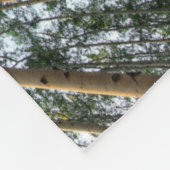 Aspen Trunks und Blätter, Yukon Fleecedecke (Ecke)